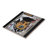 DUITSE HERDER TEGELTJE (Zijkant)