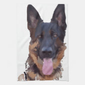 Duitse herder theedoek (Verticaal)