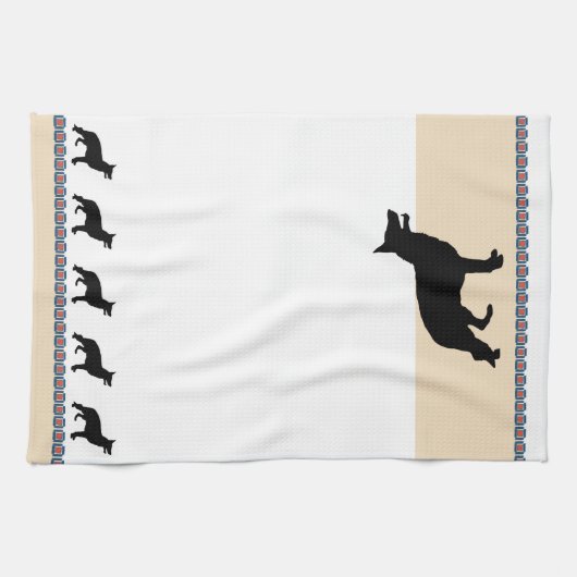 Duitse herder theedoek (Horizontaal)