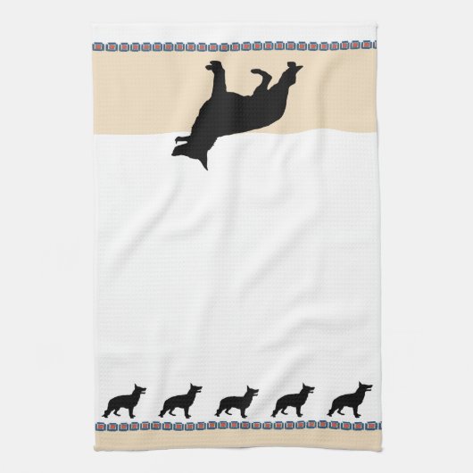 Duitse herder theedoek (Verticaal)