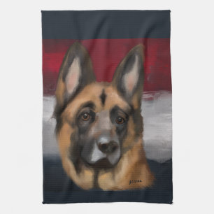 Duitse herder theedoek