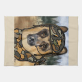 DUITSE HERDER    THEEDOEK (Horizontaal)