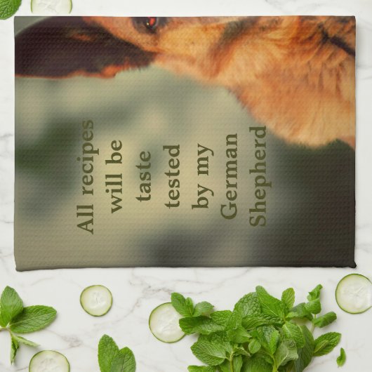 Duitse herder theedoek (Gevouwen)