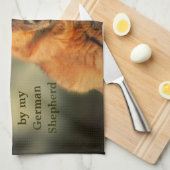 Duitse herder theedoek (Quarter Fold)