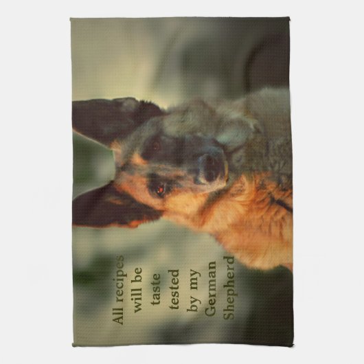 Duitse herder theedoek (Verticaal)