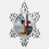 Duitse herder tin sneeuwvlok ornament (Rechts)