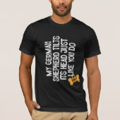 Duitse herder tlits hoofd zoals jij hond t-shirt (Voorkant)