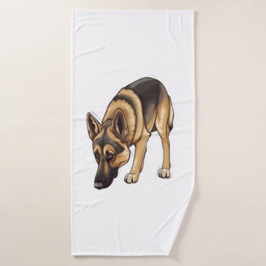 Duitse herder Tracking Badhanddoek (Badhanddoek)