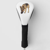 Duitse herder Tracking Golfheadcover (Voorkant)