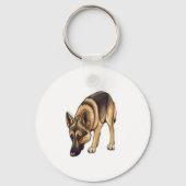 Duitse herder Tracking Sleutelhanger (Voorkant)