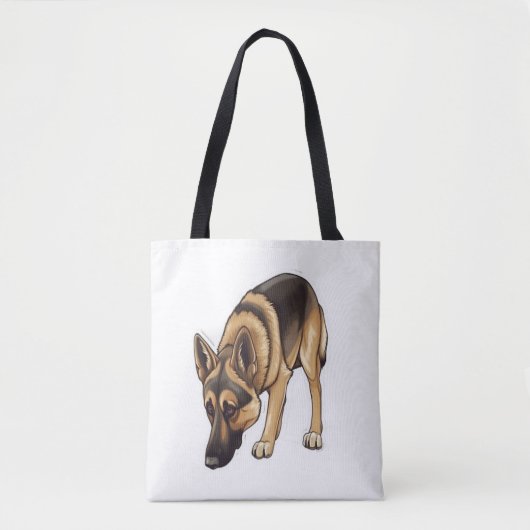 Duitse herder Tracking Tote Bag (Voorkant)