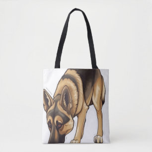 Duitse herder Tracking Tote Bag