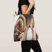 Duitse herder Tracking Tote Bag (Dichtbij)