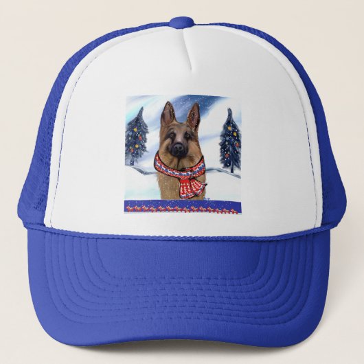 Duitse Herder Trucker Pet (Voorkant)