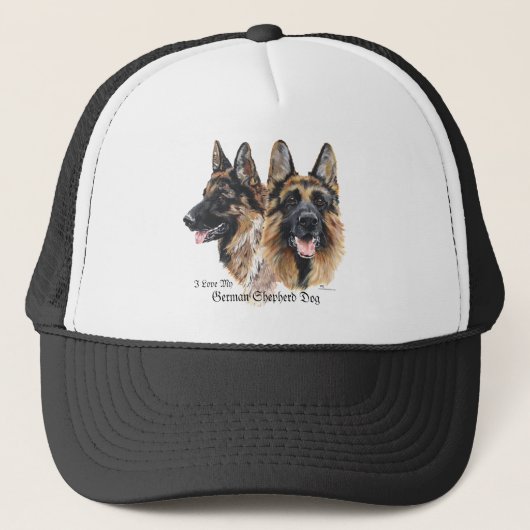 Duitse Herder Trucker Pet (Voorkant)