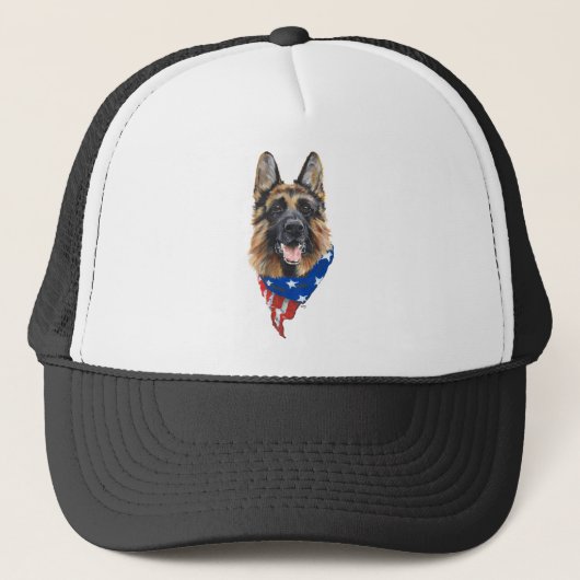 Duitse Herder Trucker Pet (Voorkant)