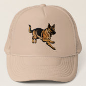 Duitse herder trucker pet (Voorkant)