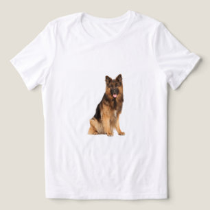 Duitse Herder, tumbler wrap straight design, hond Tri-Blend Shirt