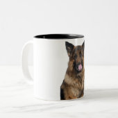 Duitse herder tweekleurige koffiemok (Voorkant links)