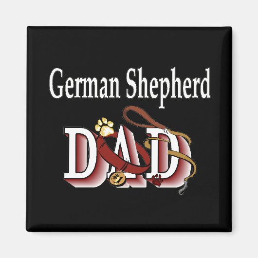 Duitse herder vader Magnet (Voorkant)