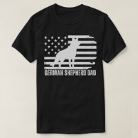 Duitse herder vader VS vlag, patriottische hond va