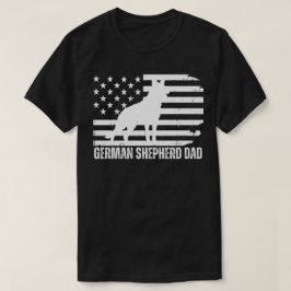 Duitse herder vader VS vlag, patriottische hond va T-shirt