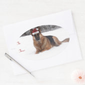 Duitse herder vakantie cadeau Labels (Envelop)