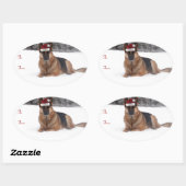 Duitse herder vakantie cadeau Labels (Vel)