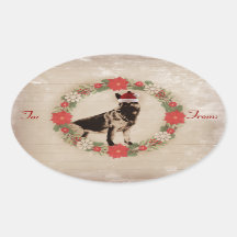 Duitse herder vakantie cadeau Labels