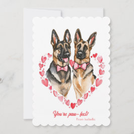 Duitse herder Valentijnsdag Je bent Pawfect schatt Feestdagenkaart