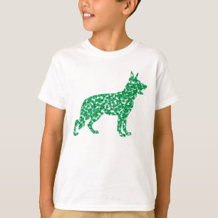 Duitse herder van Shamrocks T-shirt