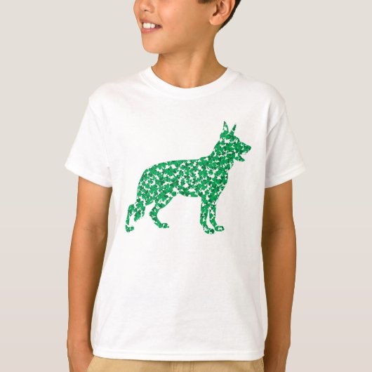 Duitse herder van Shamrocks T-shirt (Voorkant)