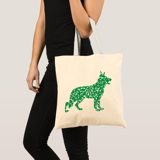 Duitse herder van Shamrocks Tote Bag (Voorkant (product))