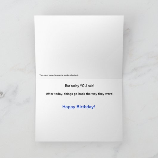 Duitse Herder Verjaardag Kaart (Binnen)