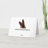Duitse herder verjaardag Kaart voor papa (Achterkant)