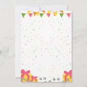 Duitse herder verjaardagsuitnodiging kaart (Achterkant)