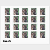 duitse herder vierkante sticker (Vel)