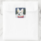 Duitse herder     vierkante sticker (Tas)