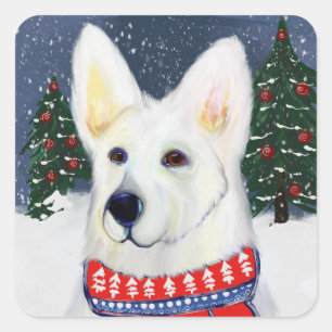 Duitse herder     vierkante sticker