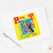 Duitse Herder Vierkante Sticker (Envelop)