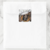 Duitse Herder Vierkante Sticker (Tas)