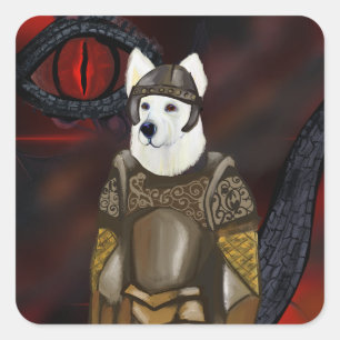 Duitse Herder Vierkante Sticker