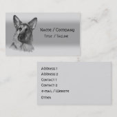 Duitse herder visitekaartje (Voorkant / Achterkant)