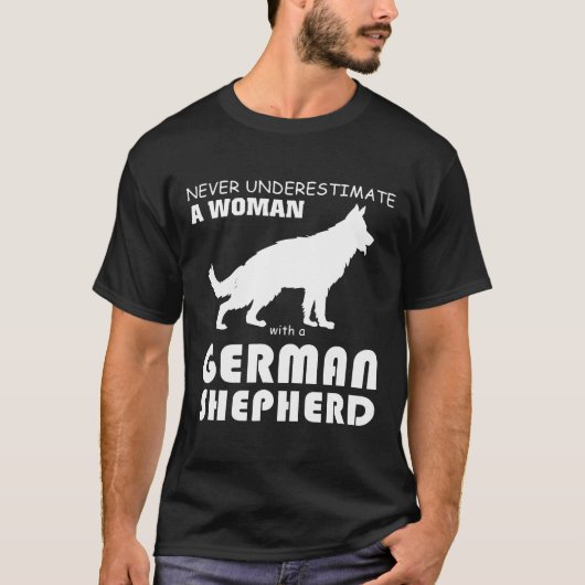 Duitse herder voor een vrouw t-shirt (Voorkant)