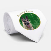 Duitse Herder Vrede op Aarde Stropdas (Opgerold)