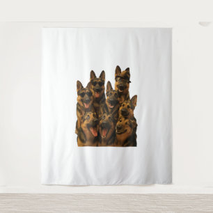 Duitse herder wandkleed
