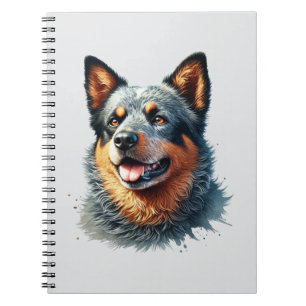 Duitse Herder Watercolor Portret Notitieboek