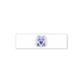 Duitse Herder Waterverf Portret Zelfinktende Stempel (Design)