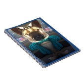 Duitse herder weerspiegelde vervorming notitieboek (Rechterzijde)