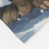 Duitse herder Winter Wonderland Christmas Joy Fleece Deken (Hoek)